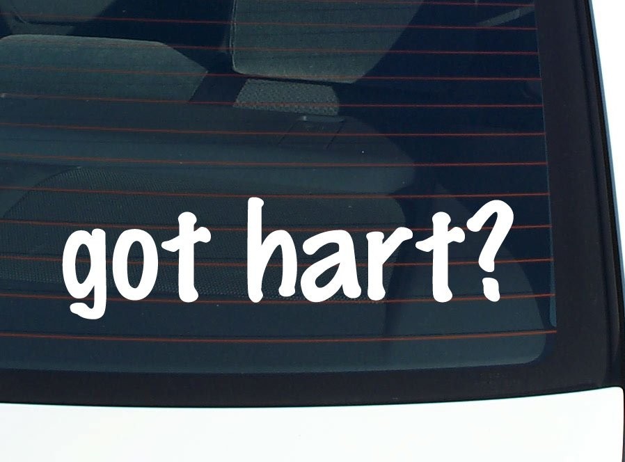 Got Hart Car Decal Funny Last Name Vinyl Bumper Sticker Window Pride