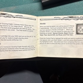 Whomp 'Em Nintendo NES Cartridge  Manual Tested.