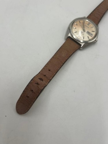 Seiko Grand 6146-8000 Vintage Jour Date Argent Rond Automatique Montre Hommes - Photo 4 sur 9