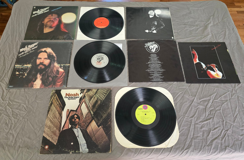 1st Press Bob Seger LP Lot - System Noah 69 / Night Moves 76 / Stranger Town 78