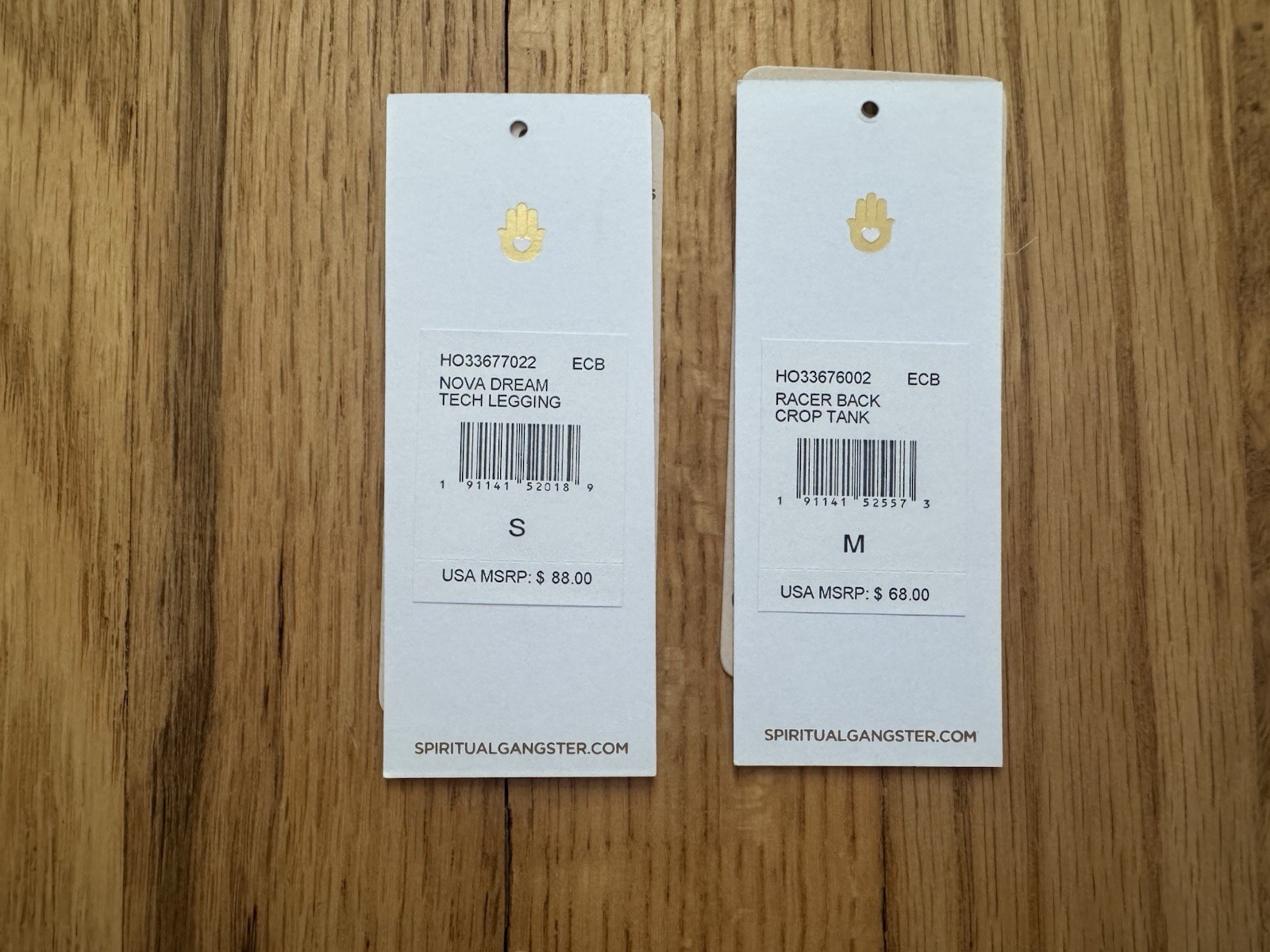 Spiritual Gangster Nova Dream Tech Legging S & Racer Back Crop Tank M Blue EUC