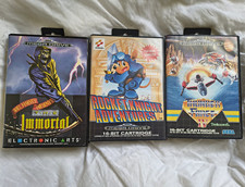 Rocket Knight Adventures, Immortal, Thunder Force 4, Sega Mega Near Mint