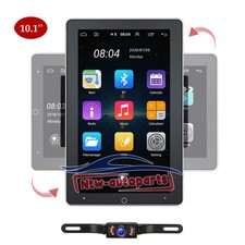 Double 2DIN Rotatable 10.1" Android 13 Touch Screen Car Stereo Radio GPS Wifi BT