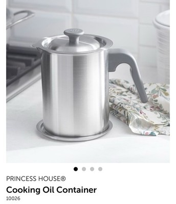 Princess House Stainless Steel Cooking Oil Container 10026