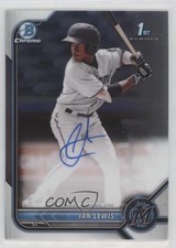 2022 Bowman Chrome Prospect Auto Ian Lewis #CPA-IL Auto 0m8r