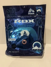 NEW RBX 3 PC PERFORMANCE BASE-LAYER SET MENS LARGE TOP-BOTTOM-HAT
