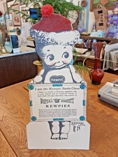 RARE! 1913 Kewpie Santa Claus General Store Advertising Easel Rose O'Neill