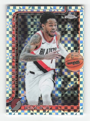 2025-26 Topps Chrome #122 Anfernee Simons X-Fractor