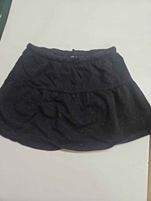 Wonder Nation Girls Black Sparkle Skort L 10/12
