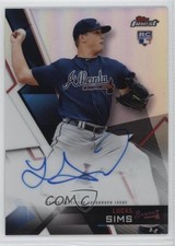 2018 Topps Finest Lucas Sims #FA-LSI Auto 5w7