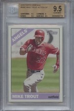 2015 Topps Heritage #500C Mike Trout BGS 9.5 SP Action Angels 