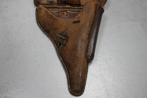 Original WWII Military Luger Brown Leather Pistol Holster . *1 - Picture 6 of 9