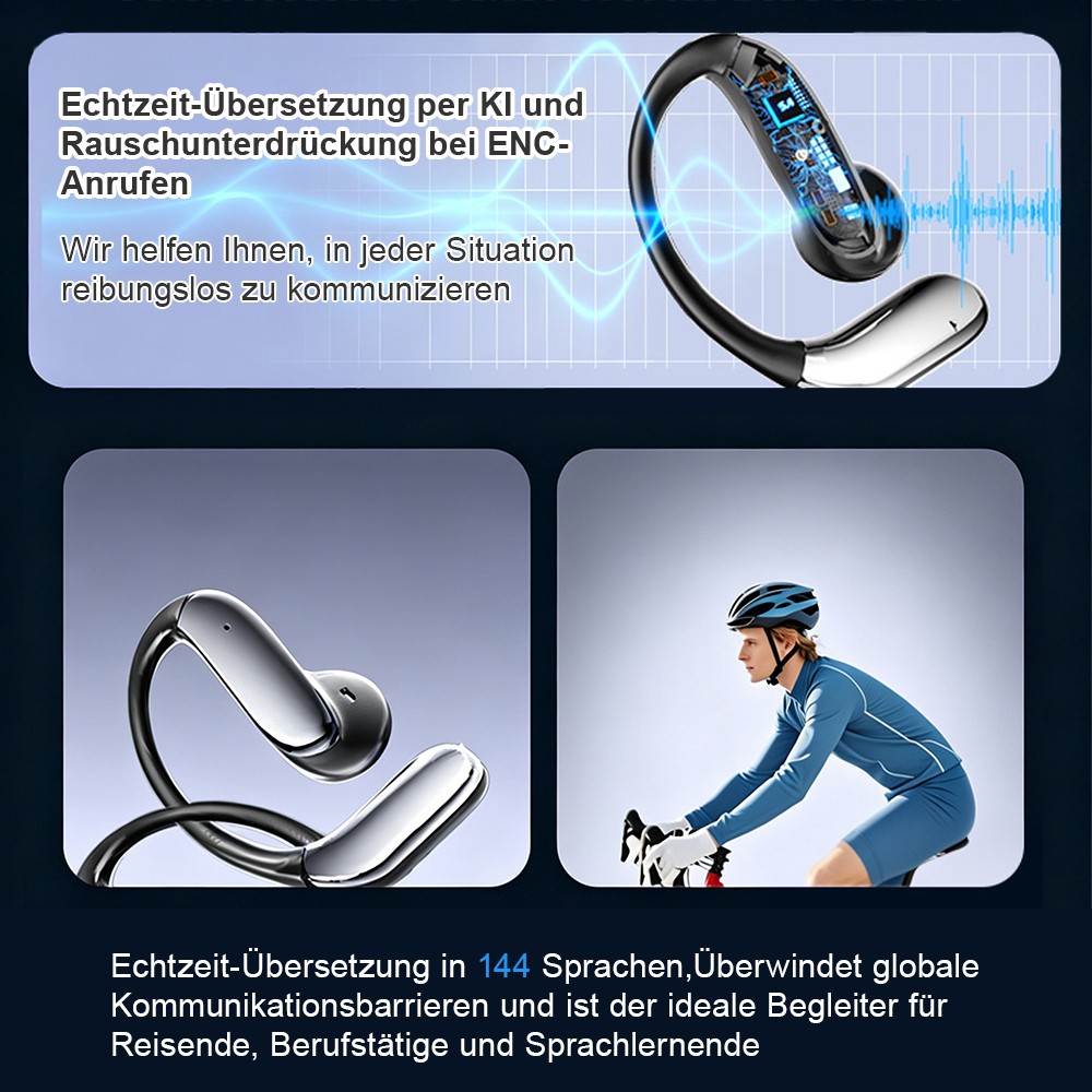 Auricolari Bluetooth AI Translation per Viaggi foto 4