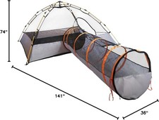Pet Cat Playpen Tent with Tunnel, Portable Foldable Enclosure -Only a tent