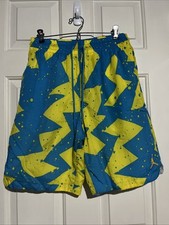 Nike Jordan Jumpman Poolside Shorts Men  s M Blue Yellow CJ4701 446
