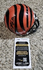 Rudi Johnson Signed Riddell Cincinnati Bengals Mini Helmet JSA COA
