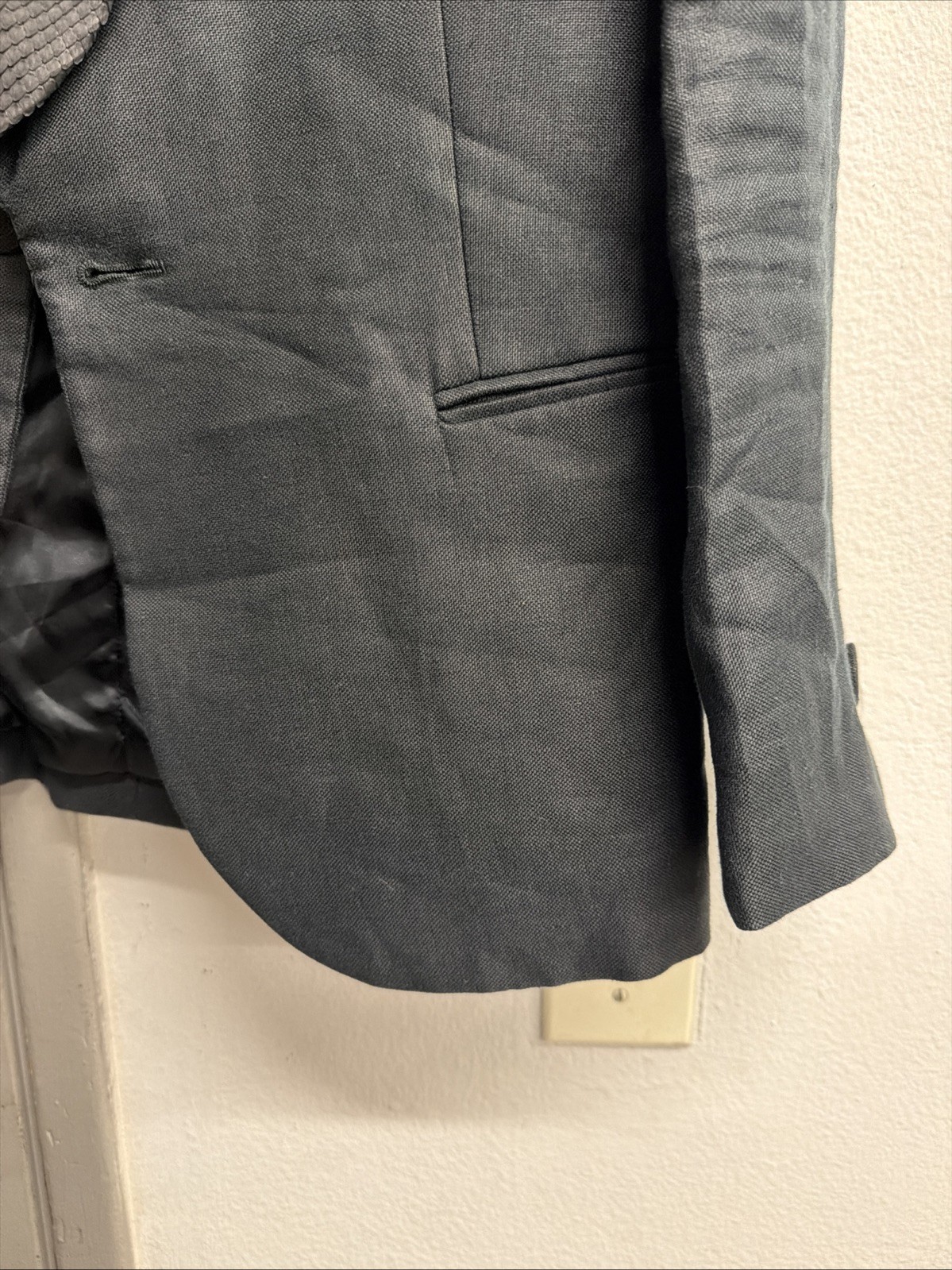 Roberto Cavalli Black Python Collar Blazer Size 48 - image 8