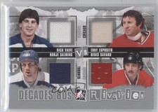 2010 ITG Decades 1980s Rivalries Silver Rick Vaive Tony Esposito #R-07 HOF 0c3