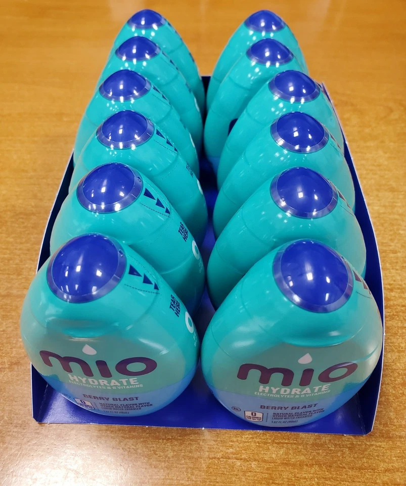 12 包:Mio *浆果爆破* 水合物液体水增强剂 1.62 盎司有效期至 2/26 F5A — 第 3/4 张图片