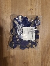 Y487488 25-Pack Premium Retractable ID  Badge Reels w/ Belt Clip Black