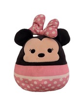 Disney Squishmallows Minnie Mouse Plush Kellytoy Pink Polka Dot Bow Authentic