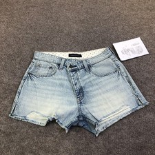 Aeropostale Denim Shorts Womens 6 Blue Cutoff Frayed Hem Distressed Casual