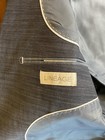 2025 LINEAGE Blue Gray Full Suit 40S Slim Peaked Lapel — photo 7