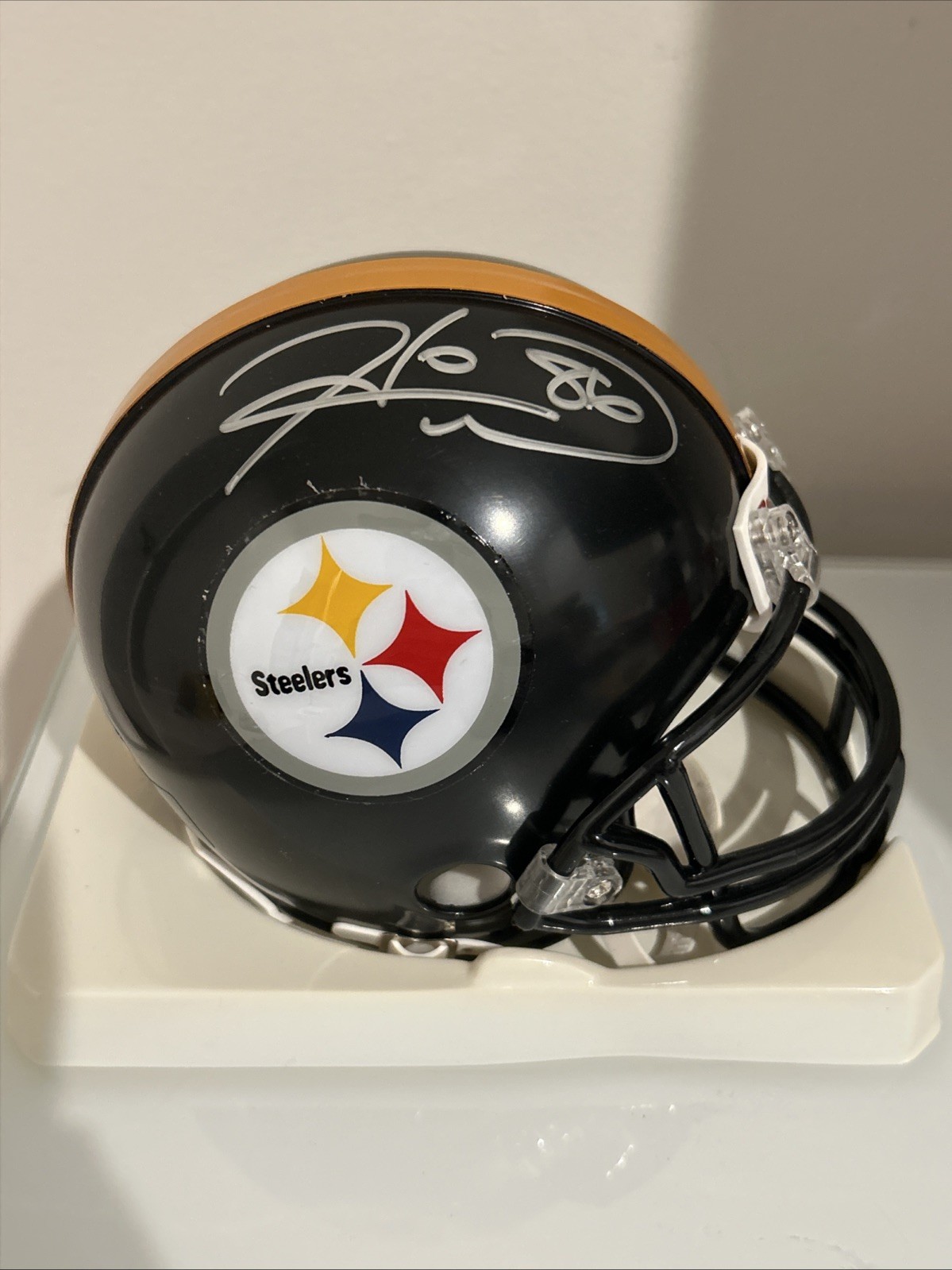 Hines Ward Autographed Signed Pittsburgh Steelers / Mini Football Helmet JSA COA 