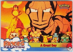 Pikachu's Vacation A Great Day #58 Topps Pokémon: The First Movie