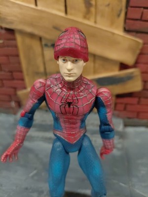 ToyBiz Marvel Spider-Man Wrestler Official Movie Figure 6'' 2002 With MASK