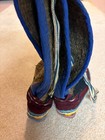 1970s Vintage Tibetan Refugee Self Help Centre Boots Embroidered Felt Sz 6-7 us — photo 5