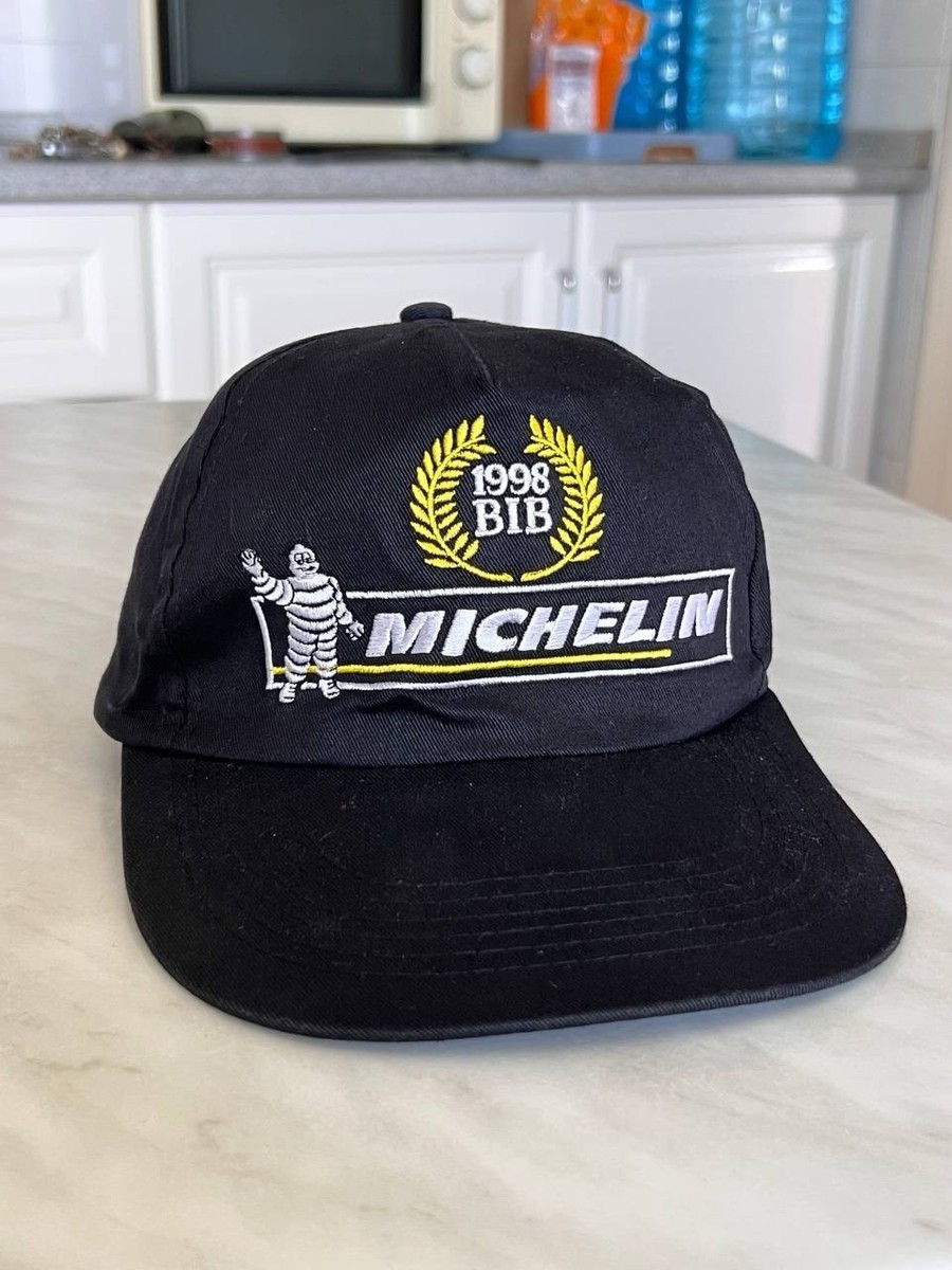 MICHELIN France 98リュックと キャップ セット VINTAGE 90's Michelin BIB Cap Hat 1998 Black SnapBack Racing