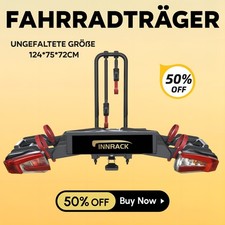 Fahrradträger für 2 Fahrräder Heckträger Kupplungsträger e-bike Anhängerkupplung