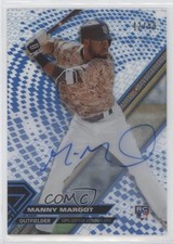 2017 Topps High Tek Blue Rainbow Auto /50 Manny Margot #HT-MMA Auto b4d