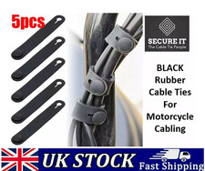 Motorcycle Universal Rubber Cable Ties / Bands for Securing Cabling / Tidy