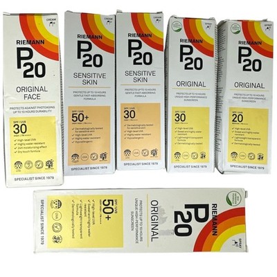 Riemann P20 Sonnenschutz Spray/Creme LSF 20/SPF30/SPF50 & 50-100 ml wählbar