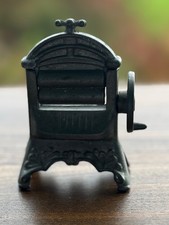 Vintage metal miniature doll house items - clothes mangle