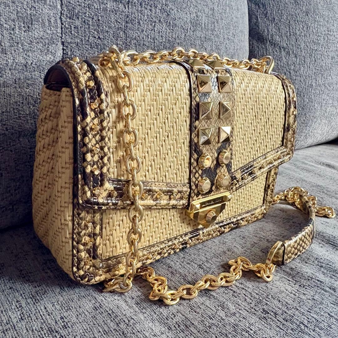 Michael Kors Soho Python Leather Chain Shoulder B… - image 2