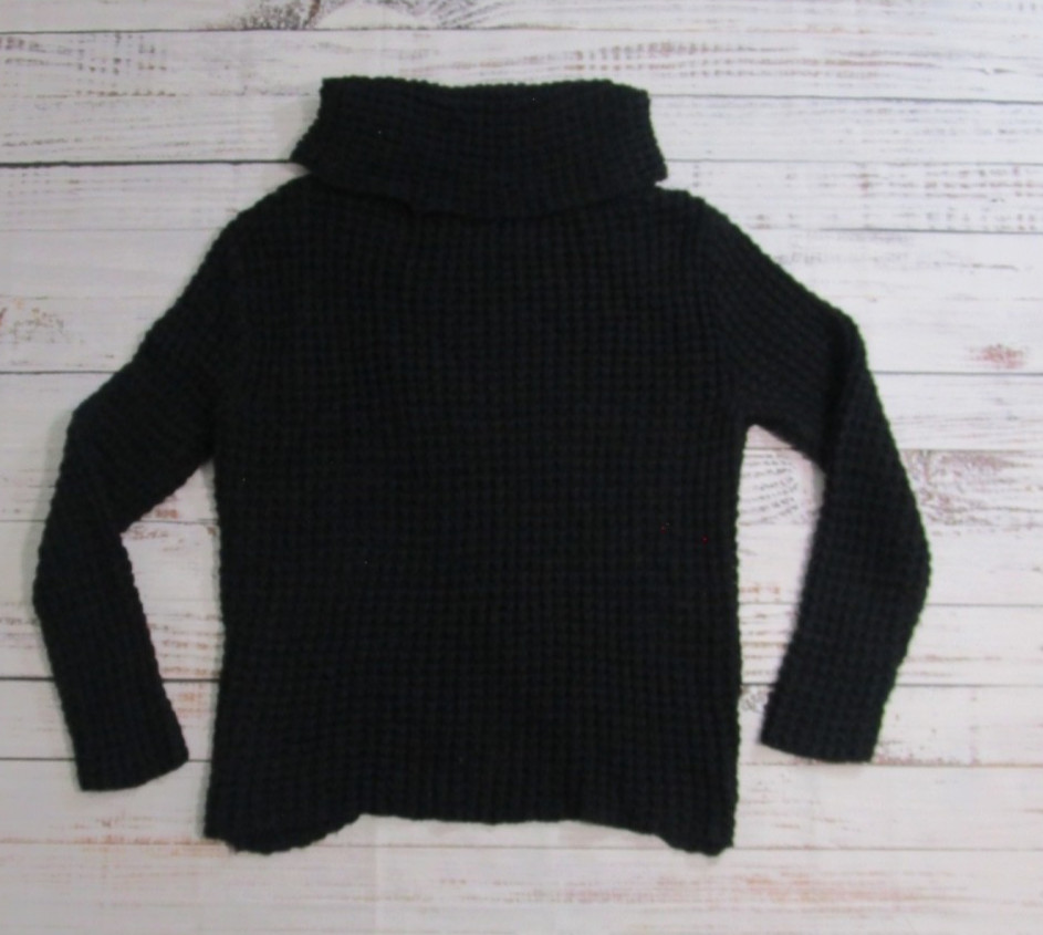 Panhandle Chunky Knit Solid Black Pullover Cardig… - image 7