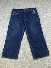 Ecko Unltd Baggy Jeans Men  s Size 36 Embroidered Hip Hop Y2K Skater Streetwear