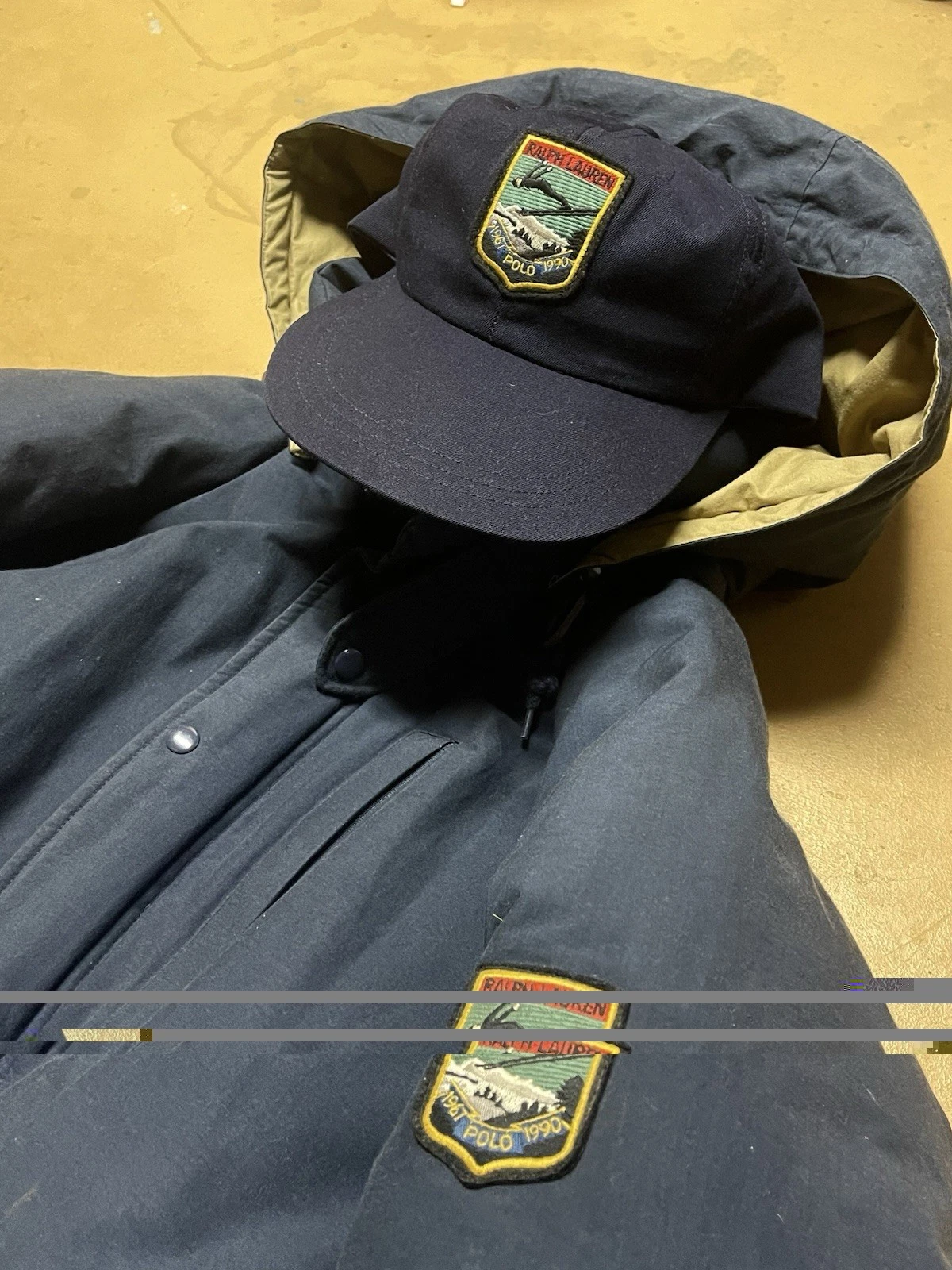 90s Polo Ralph Lauren Downhill Suicide Ski PARKA & LONG BILL USA MADE XL (READ) - product detail image 5