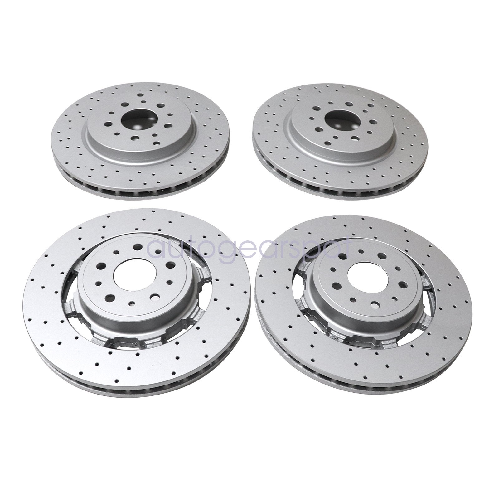4PCS New Front + Rear Brake Rotors For Maserati Granturismo GT & Quattroporte