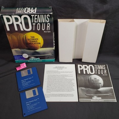 Pro Tennis Tour Big Box COMPLETE Atari ST PC Computer Ubisoft 1989