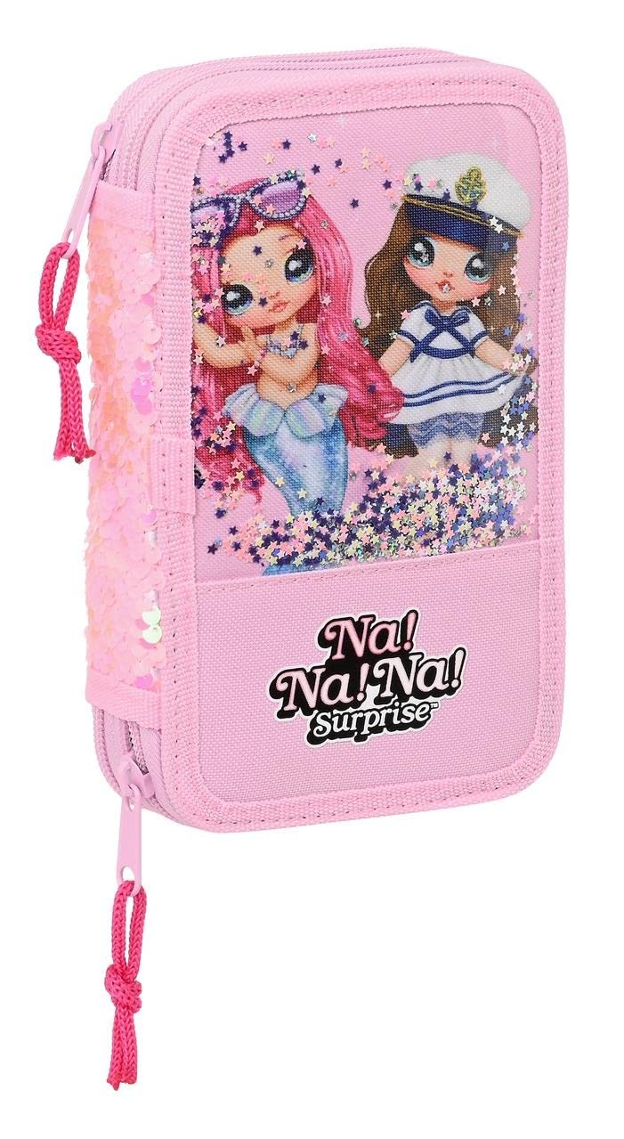 SAFTA 412264854 Double Pen 28 Pcs Nanana Sparkles 12,5X19,5X4Cm, Multicoloured
