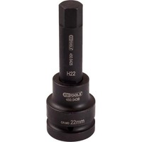 "Ks-Tools 450.0496 1\" Kraft-Bit-Stecknuss Innensechskant Lang 30Mm Chrom-MolybdäN"