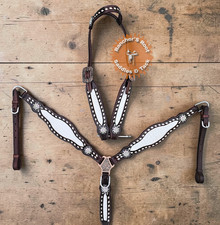 White Croco Tack Set  Western Horse Tack Set