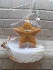 SEIFE *STERNE* mit SEIFENSCHALE aus ECHTER MUSCHEL