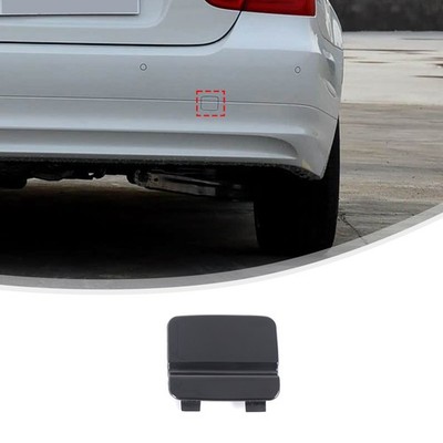 ABS Black Car Rear Towing Hook Eye Hole Cover Caps For BMW 3 Series 2005-2012