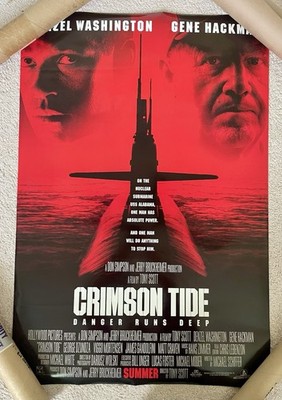 CRIMSON TIDE (1995) ORIGINAL Theatrical Poster D/S 27x40 Denzel Washington