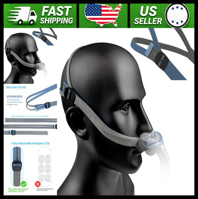Airfit P10/N30 Adjustable Replacement Headgear Straps 2-Pack Blue/Grey